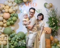 Sage Green – Gam Màu Mới Cho Tiệc Thôi Nôi Đầu Đời Tại Nhà Hàng Thoáng Việt